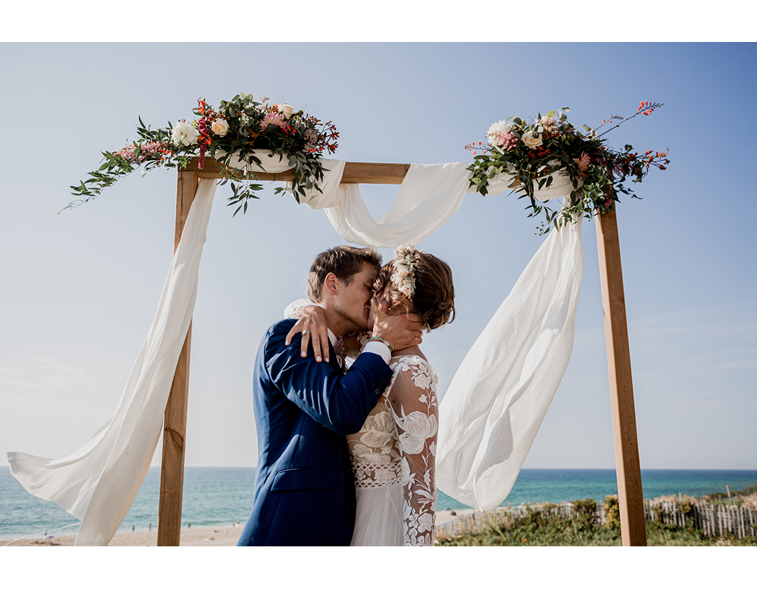 Mariage a la mer Landes ceremonie laique